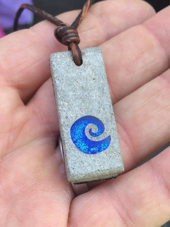 Concrete on sale pendant necklace